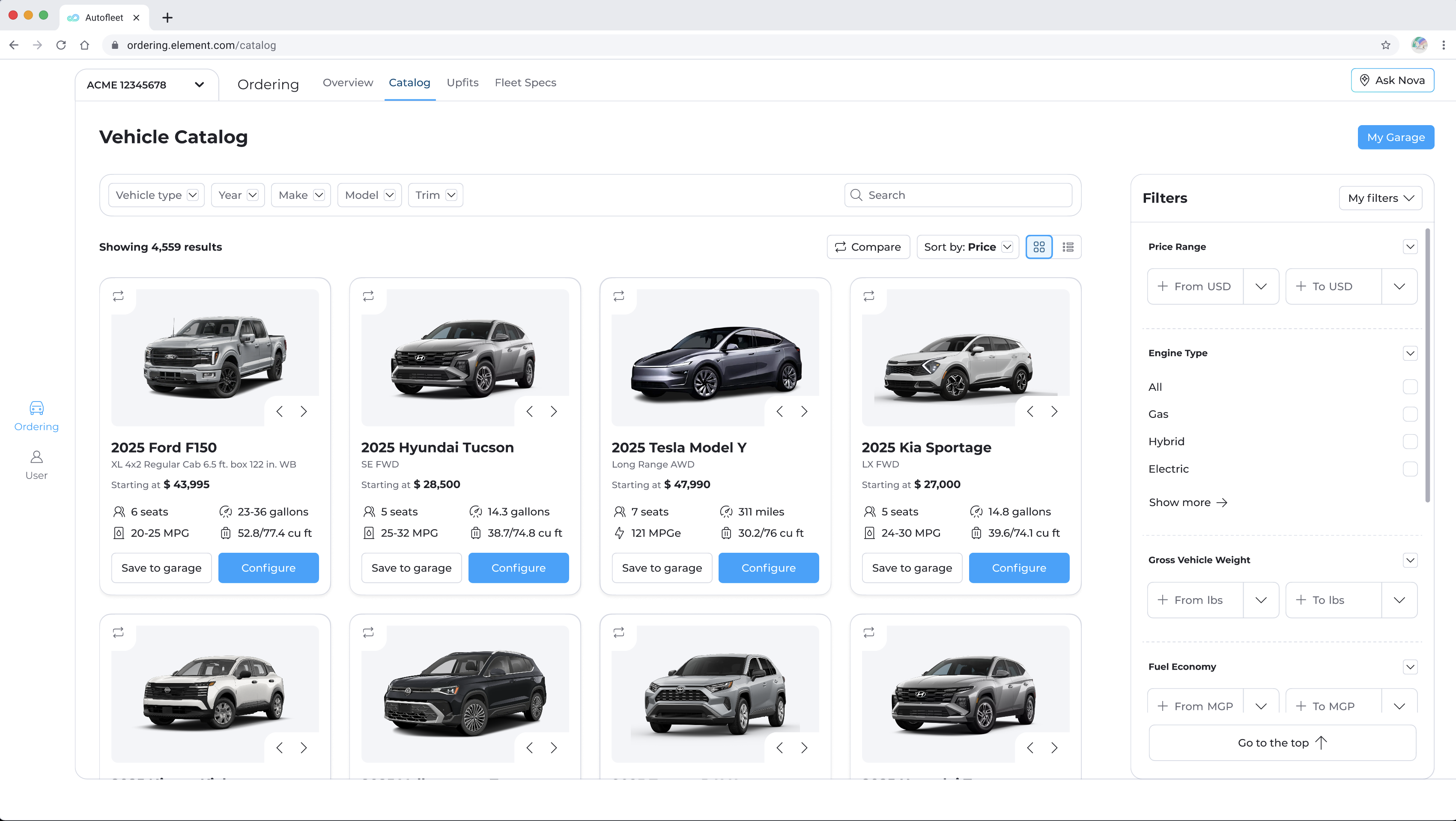 FleetForge - Vehicle Ordering Platform
